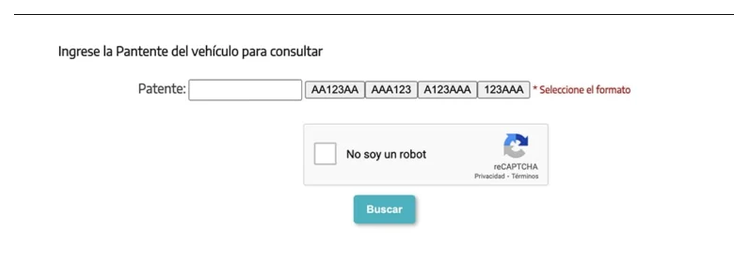Paso 2 para consultar o cambiar el turno de la VTV en Esteban Echeverría
